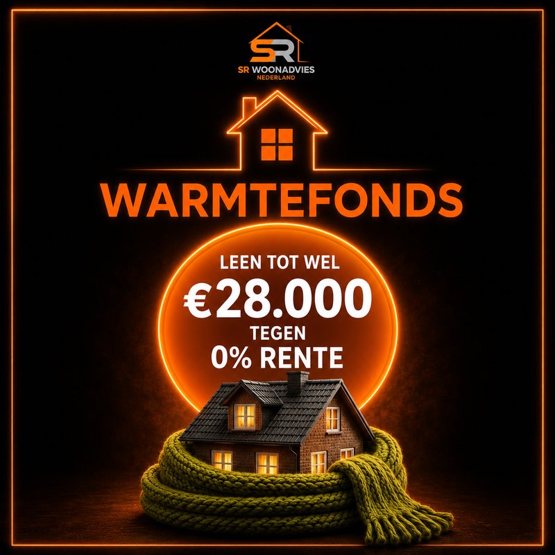 Nationaal Warmtefonds: leen tot €28.000 tegen 0% rente voor het verduurzamen van uw woning